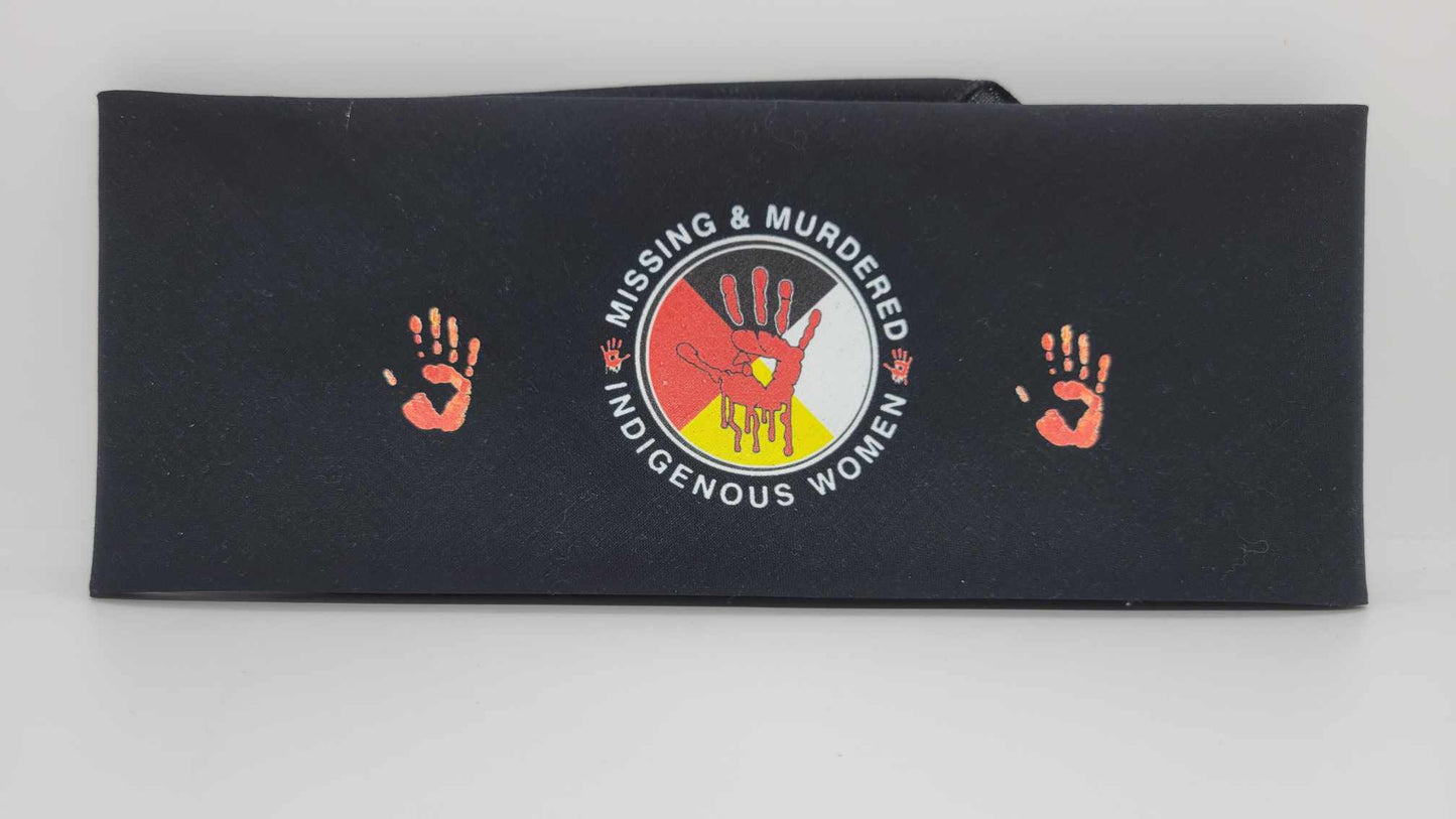 Plain Missing & Murdered Black Bandana (Sku8528)