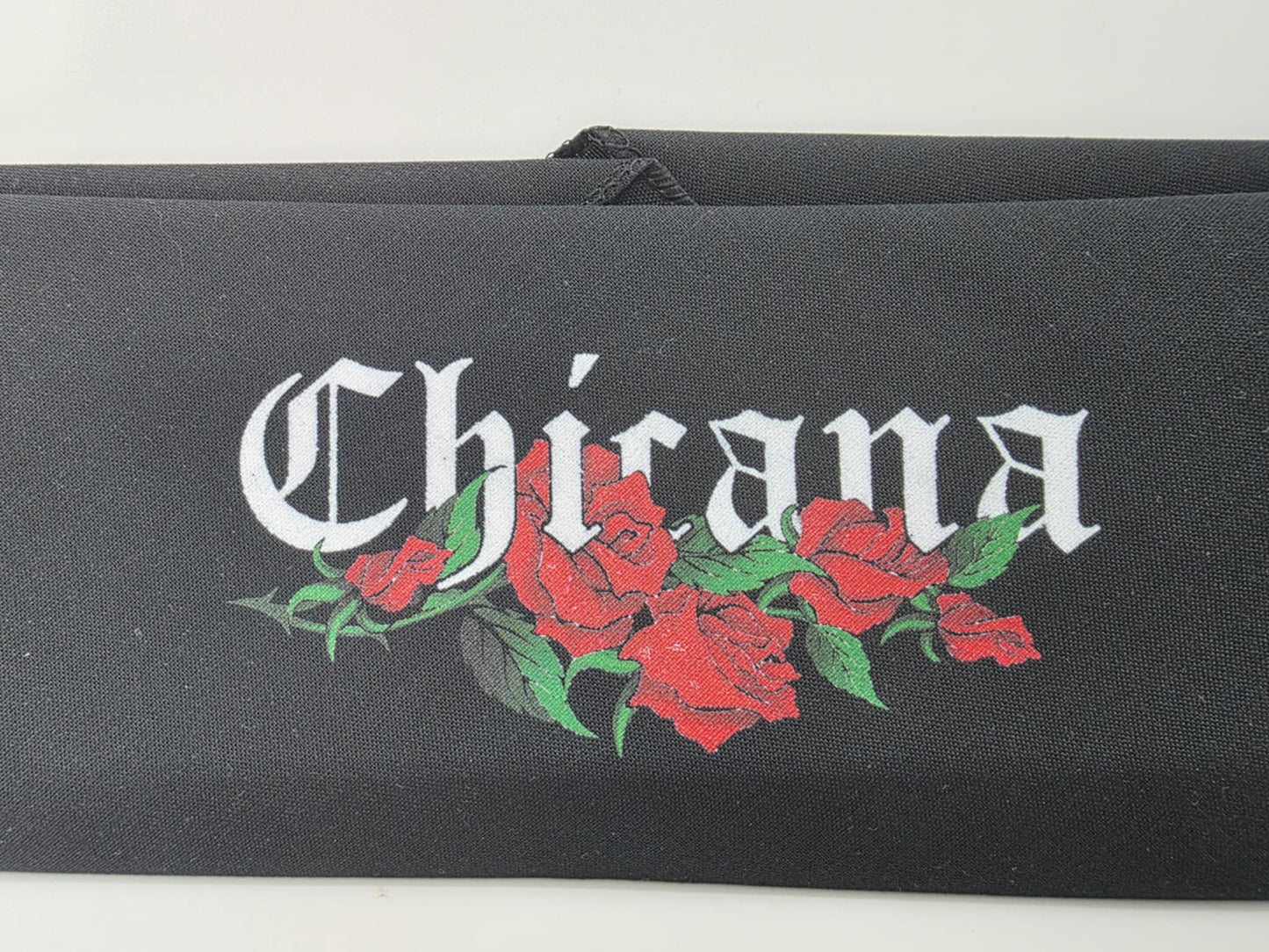 Plain Chicana on Black Bandana (Sku8548)