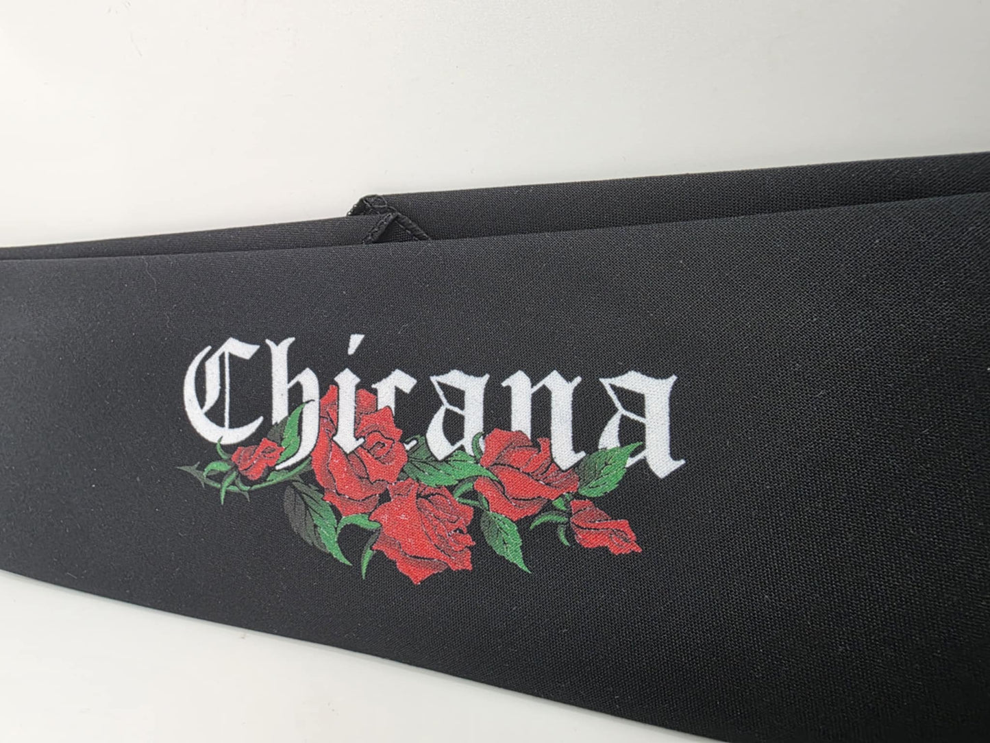 Plain Chicana on Black Bandana (Sku8548)