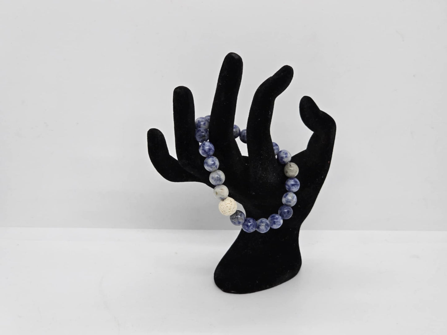 Blue Bead Essential Oil Diffuser Bracelet (sku8968)