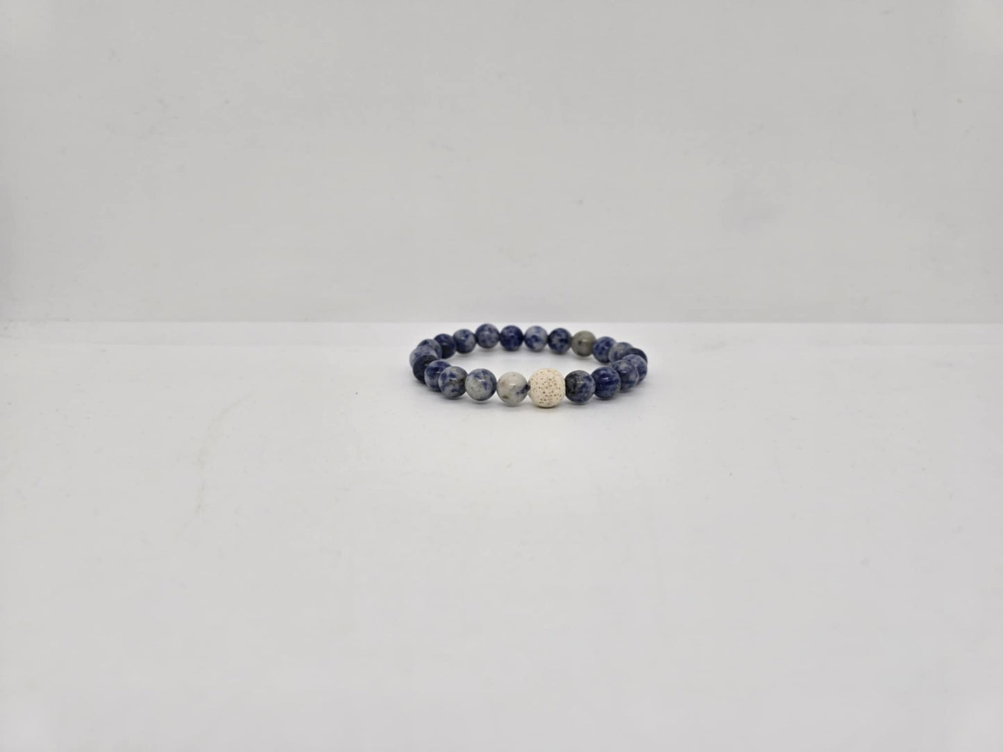 Blue Bead Essential Oil Diffuser Bracelet (sku8968)