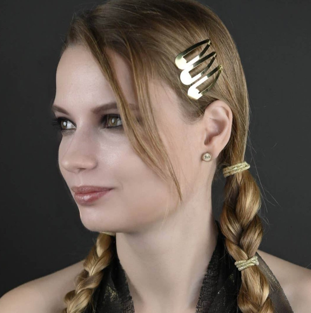 Tiny F*** Stud Earring (Sku8995)