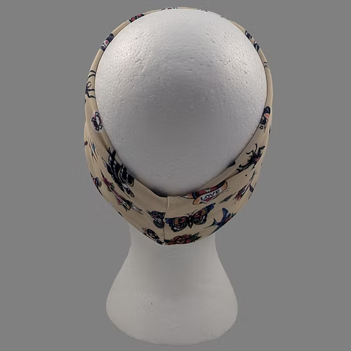 Stretchy Headband Plain Tattoo print (Sku5460)