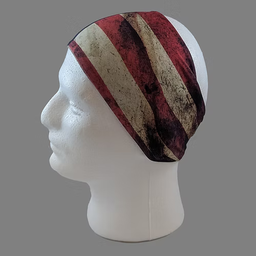 Stretchy Headband Plain Distressed Flag (Sku5456)