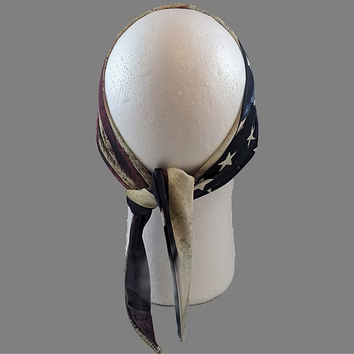 Tie-Back Stretchy Plain Distressed Flag (Sku5461)