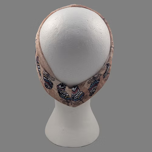 Stretchy Headband Plain Aztec Feather (Sku5458)