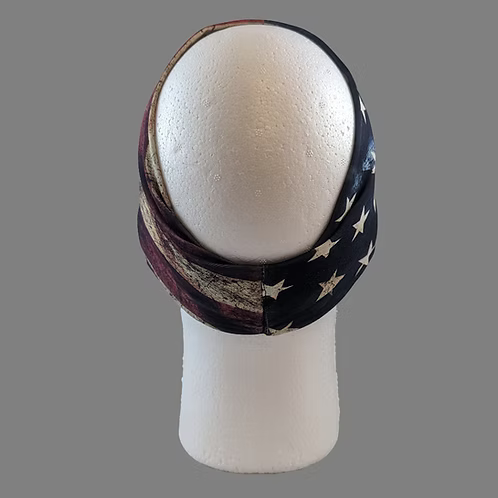 Stretchy Headband Flag no crystals (Sku5508)