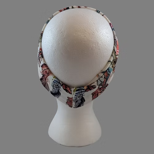 Stretchy Headband Plain Feather (Sku5457)