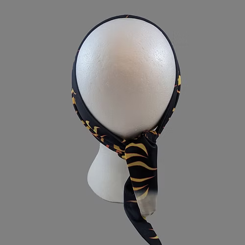 Tie-Back Stretchy Plain Orange Flames (Sku5462)