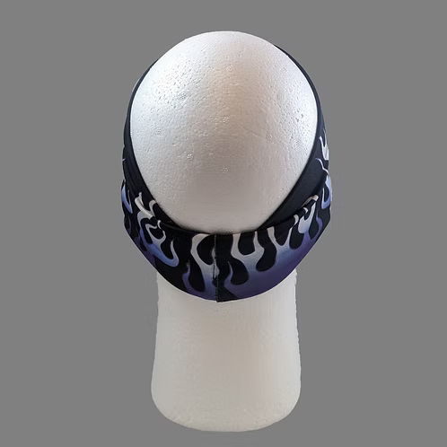 Stretchy Headband Purple Flames no crystals (Sku5510)