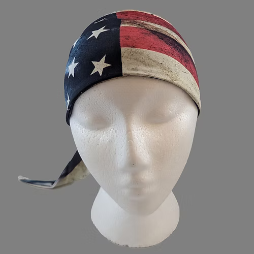 Tie-Back Stretchy Plain Distressed Flag (Sku5461)