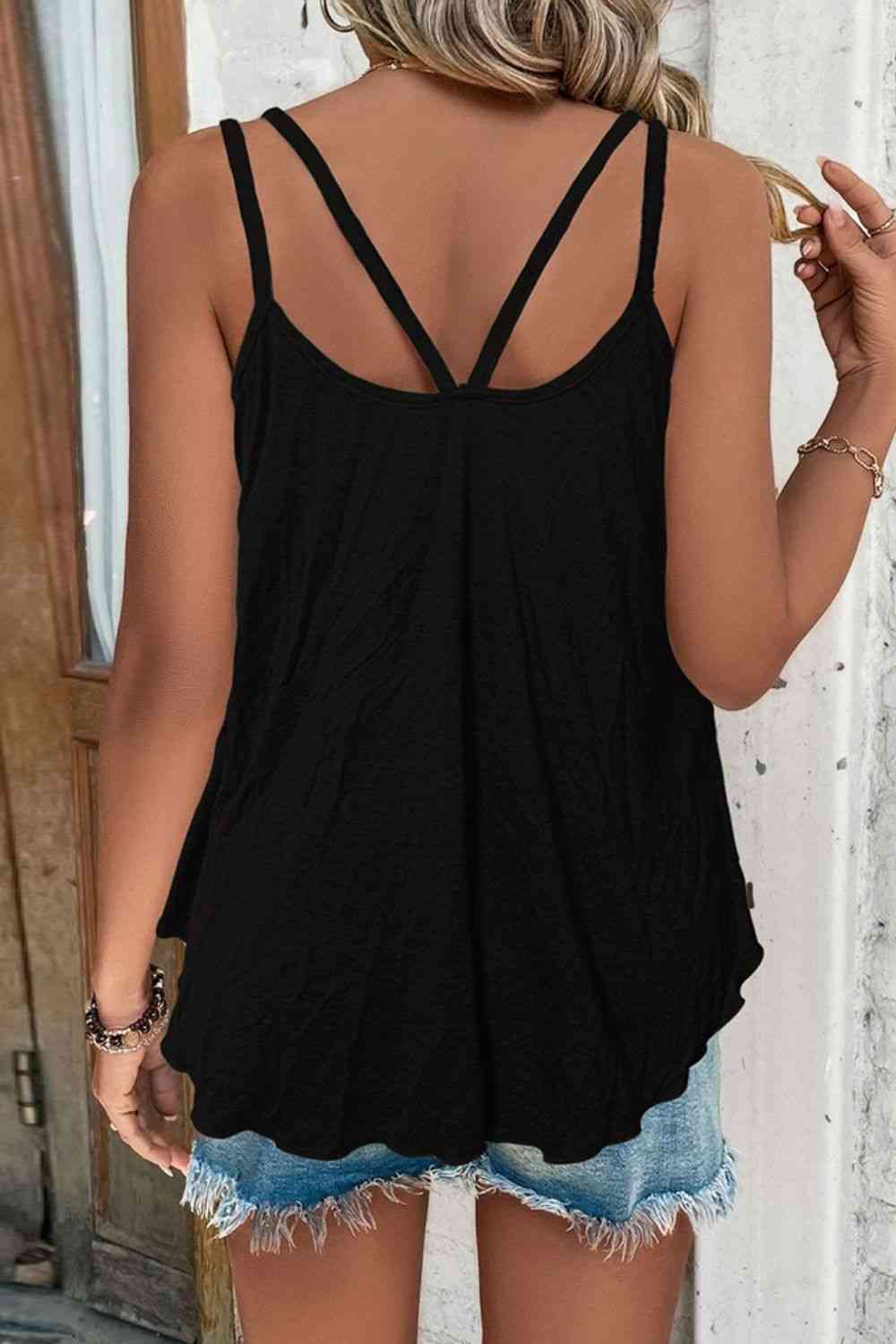 Rally PLUS & Regular Scoop Neck Double-Strap Cami