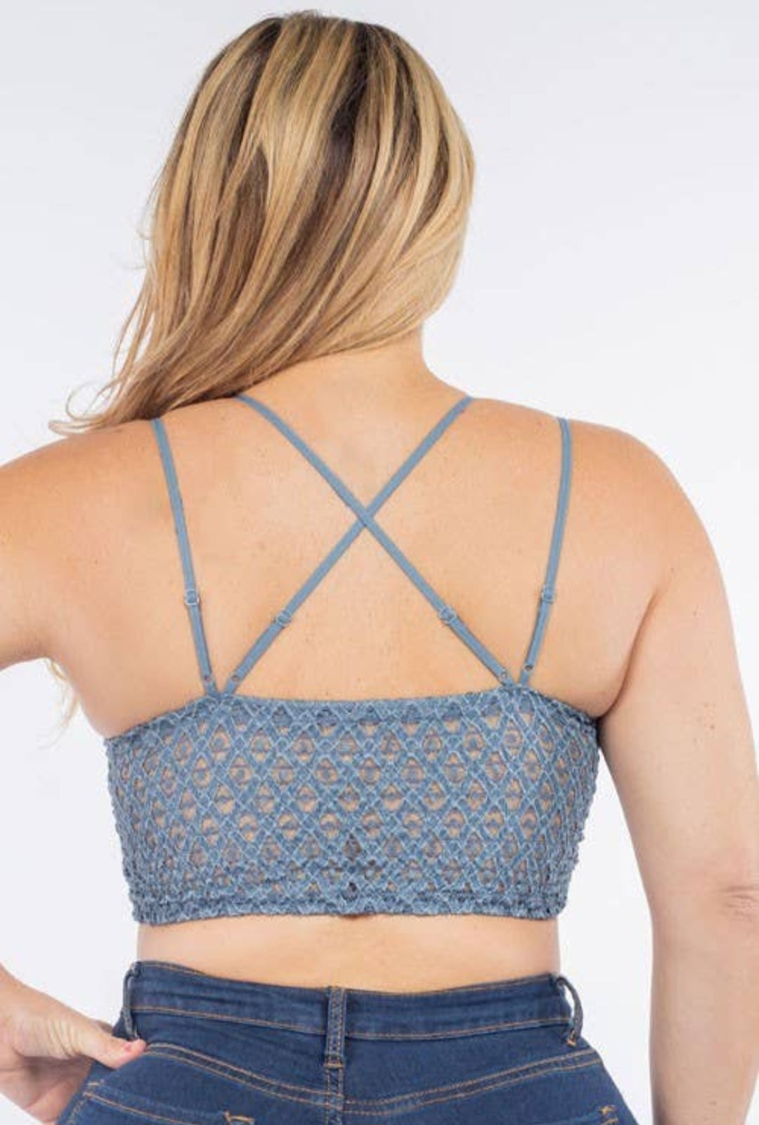 Blue Lace Cami Bralette