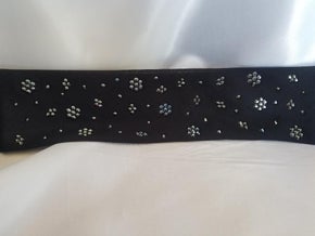 Extra Bling - Black Bandana with Black Austrian Crystals (Sku4457)