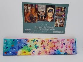 Narrow Pastel Doves with Multiple Colors of Austrian Crystals (Sku1849)