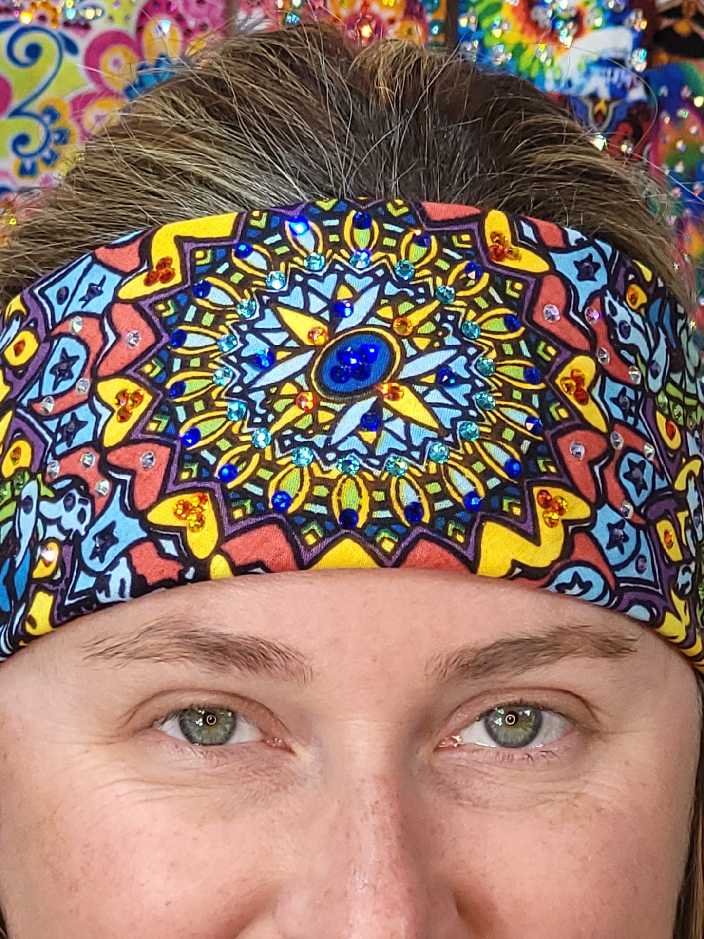 Grateful Dead Turtle with Multiple Colors of Austrian Crystals (Sku1023)