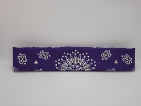 Narrow Purple Paisley Bandana with Aurora Borealis Austrian Crystals (Sku2480)