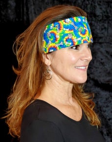 Tie Dye Dog Bone Bandana With Diamond Clear Swarovski Crystals (Sk3000)