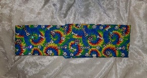 Tie Dye Dog Bone Bandana With Diamond Clear Swarovski Crystals (Sk3000)