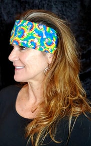 Tie Dye Dog Bone Bandana With Diamond Clear Swarovski Crystals (Sk3000)