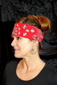 LeeAnnette Red Paisley With Red and Diamond Clear Austrian Crystals (Sku4001)