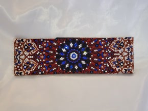 LeeAnnette Rust Indian with Blue and Diamond Clear Swarovski Crystals (Sku4034)
