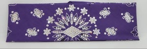 LeeAnnette Purple Paisley with Diamond Clear Austrian Crystals (Sku4521)