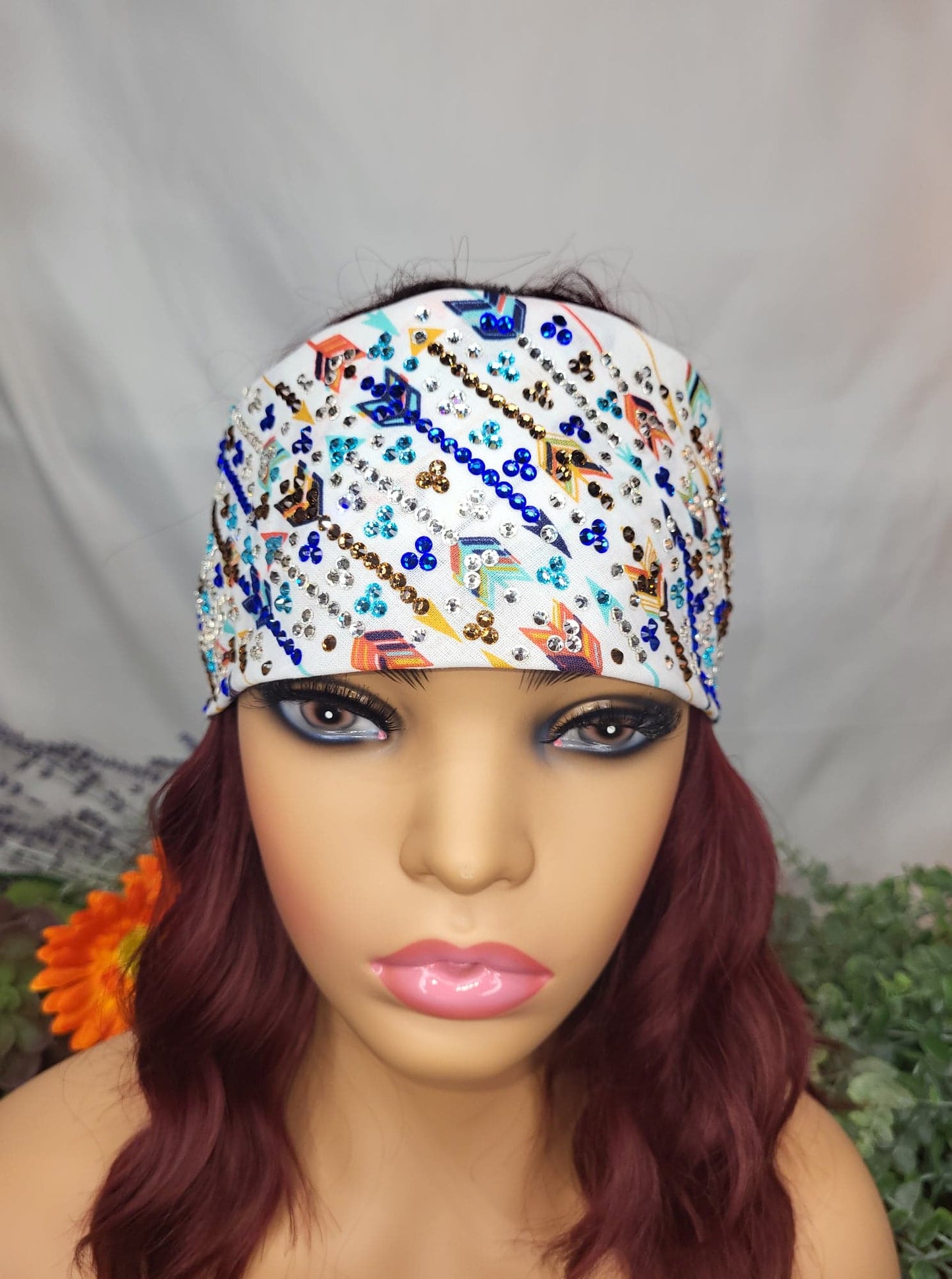 Super LeeAnnette Arrows with Blue, Brown, Turquoise and Diamond Clear Austrian Crystals (sku4663)
