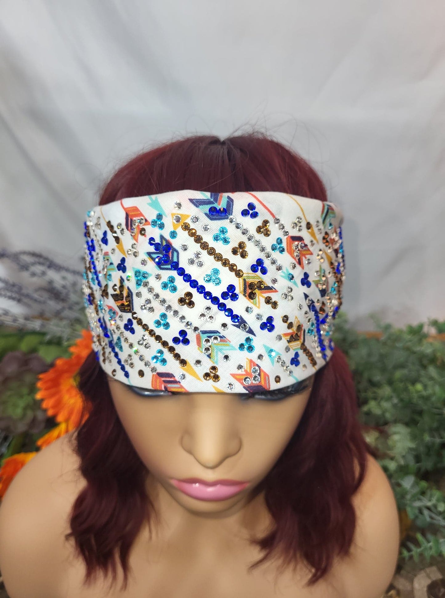 Super LeeAnnette Arrows with Blue, Brown, Turquoise and Diamond Clear Austrian Crystals (sku4663)