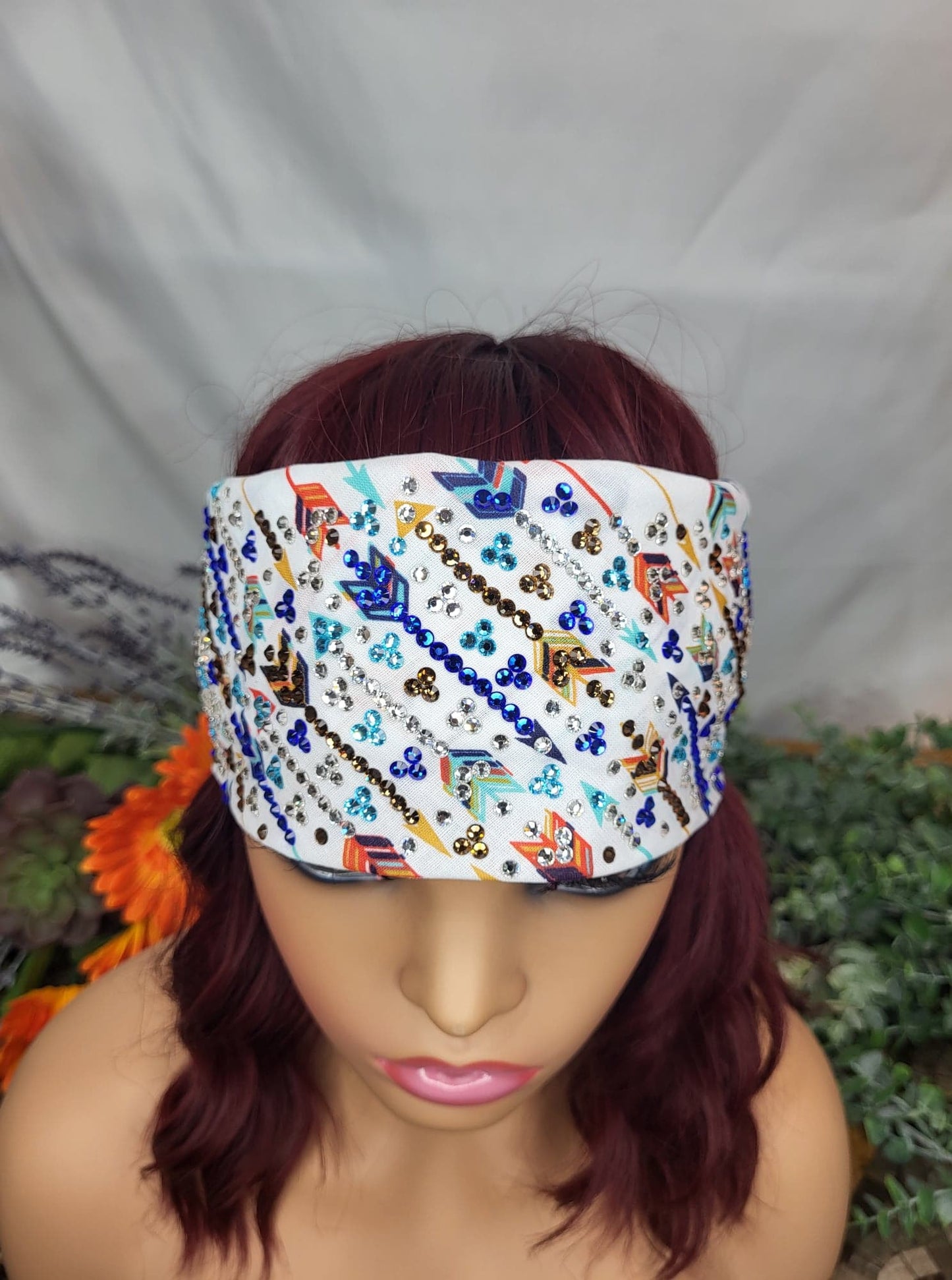 Super LeeAnnette Arrows with Blue, Brown, Turquoise and Diamond Clear Austrian Crystals (sku4663)