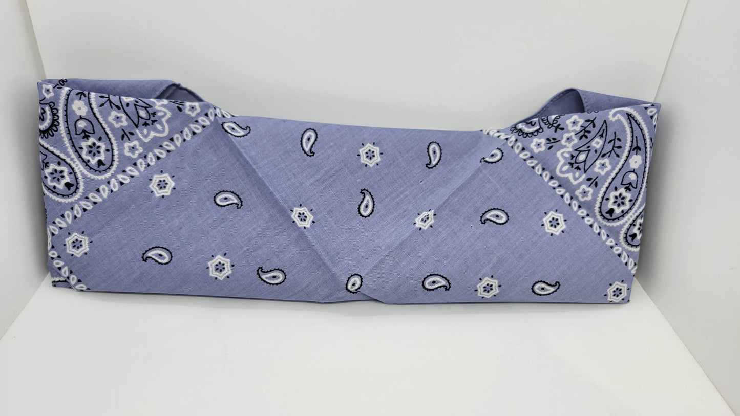 Plain Light Denim Blue Bandana (Sku8204)