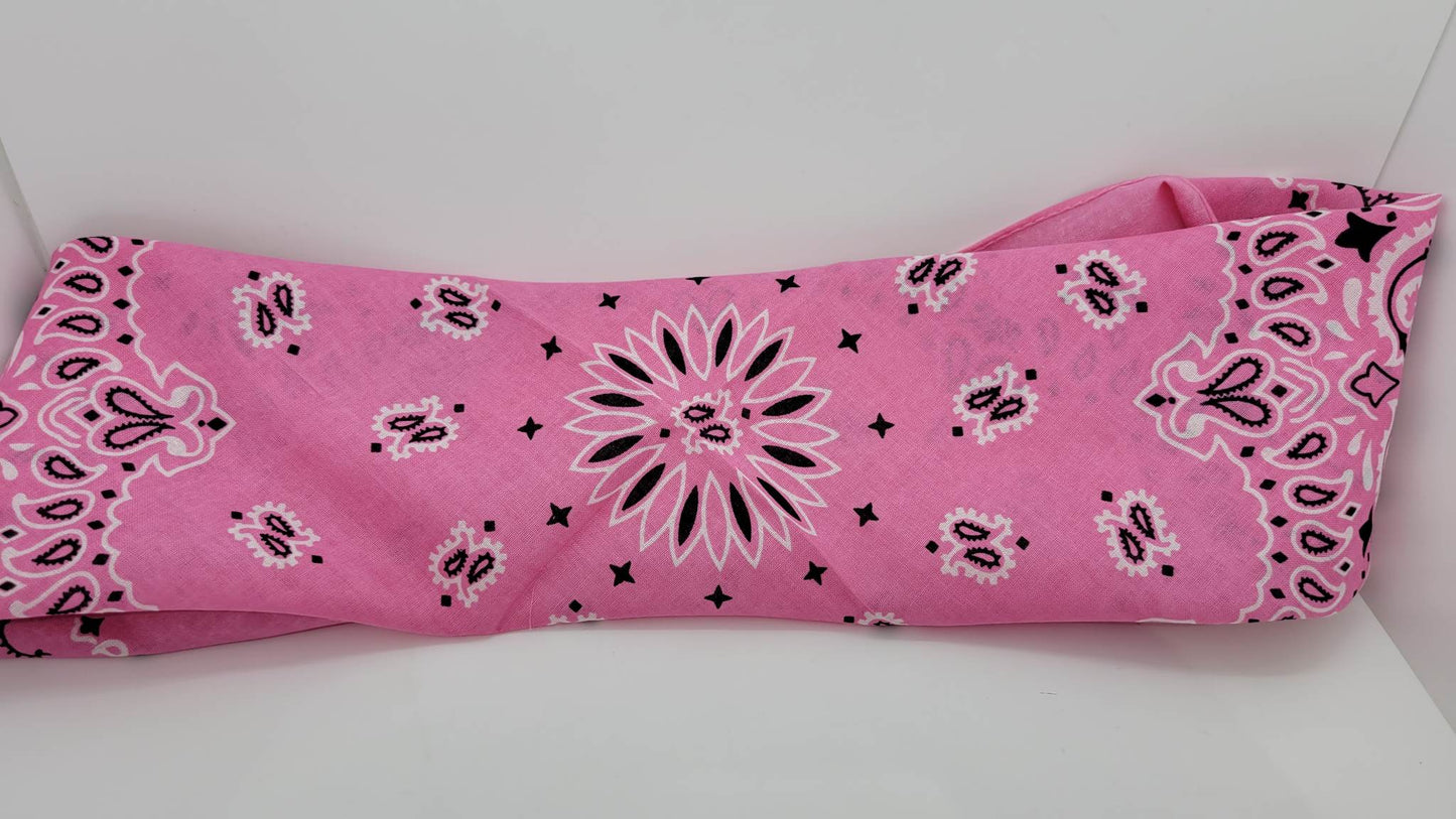 Plain Light Pink Bandana (Sku8208)
