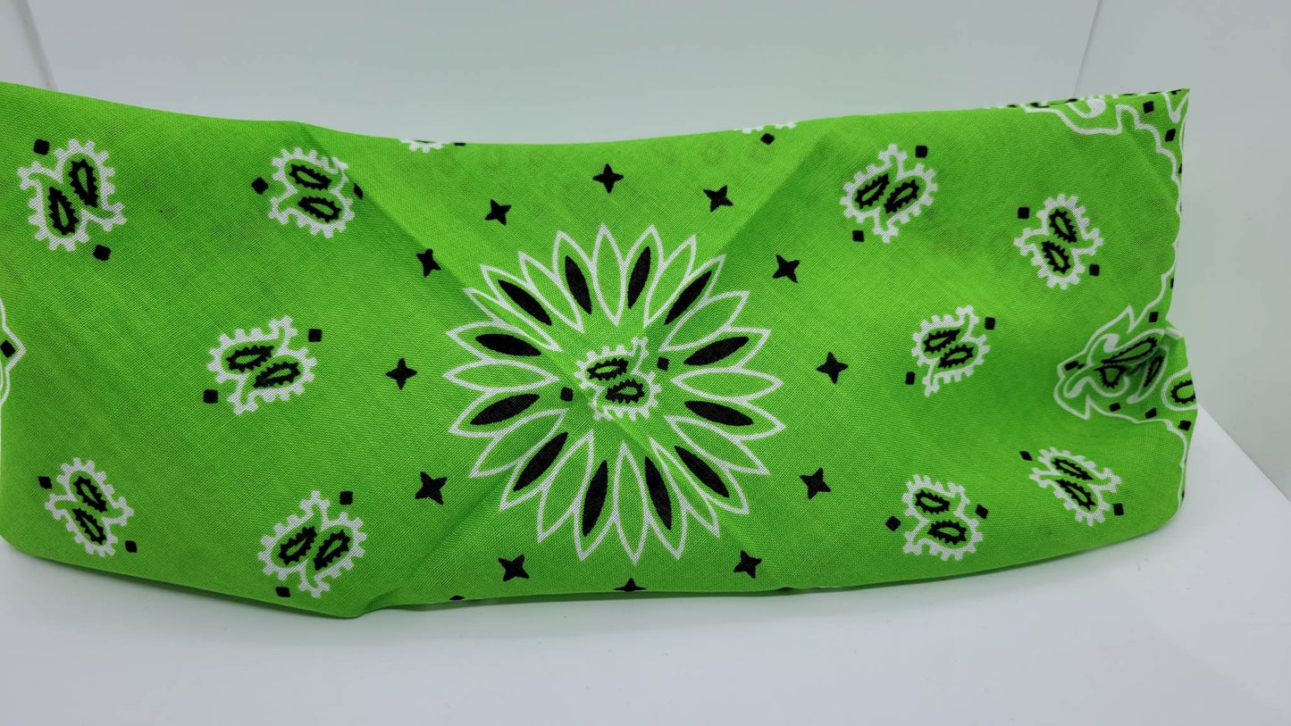 Plain Lime Green Bandana (Sku8211)
