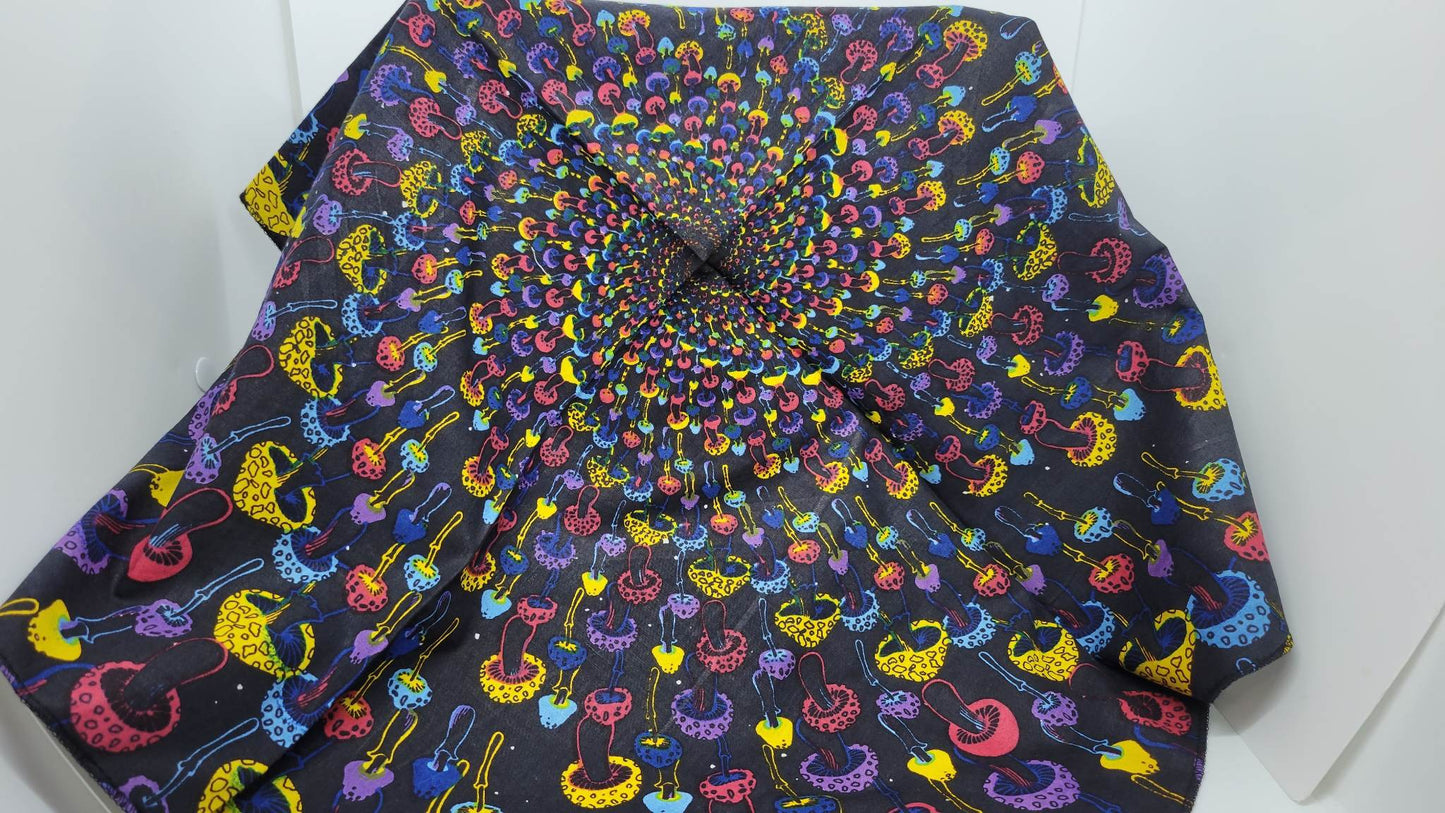 Plain Spiral Shroom Bandana (Sku8242)