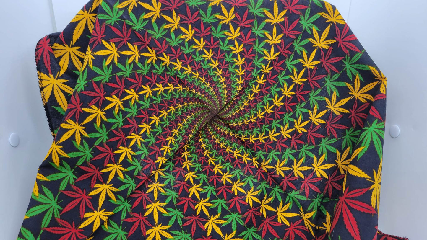 Plain Spiral Hemp Bandana (Sku8243)