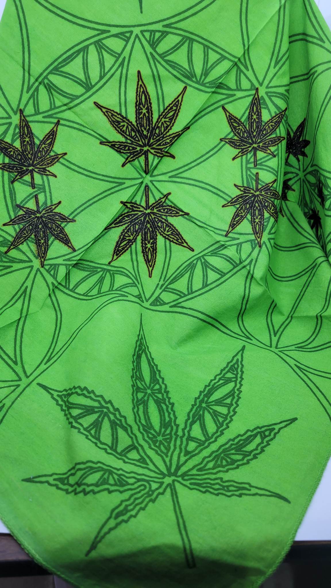 Plain Green Pot Bandana (Sku8245)