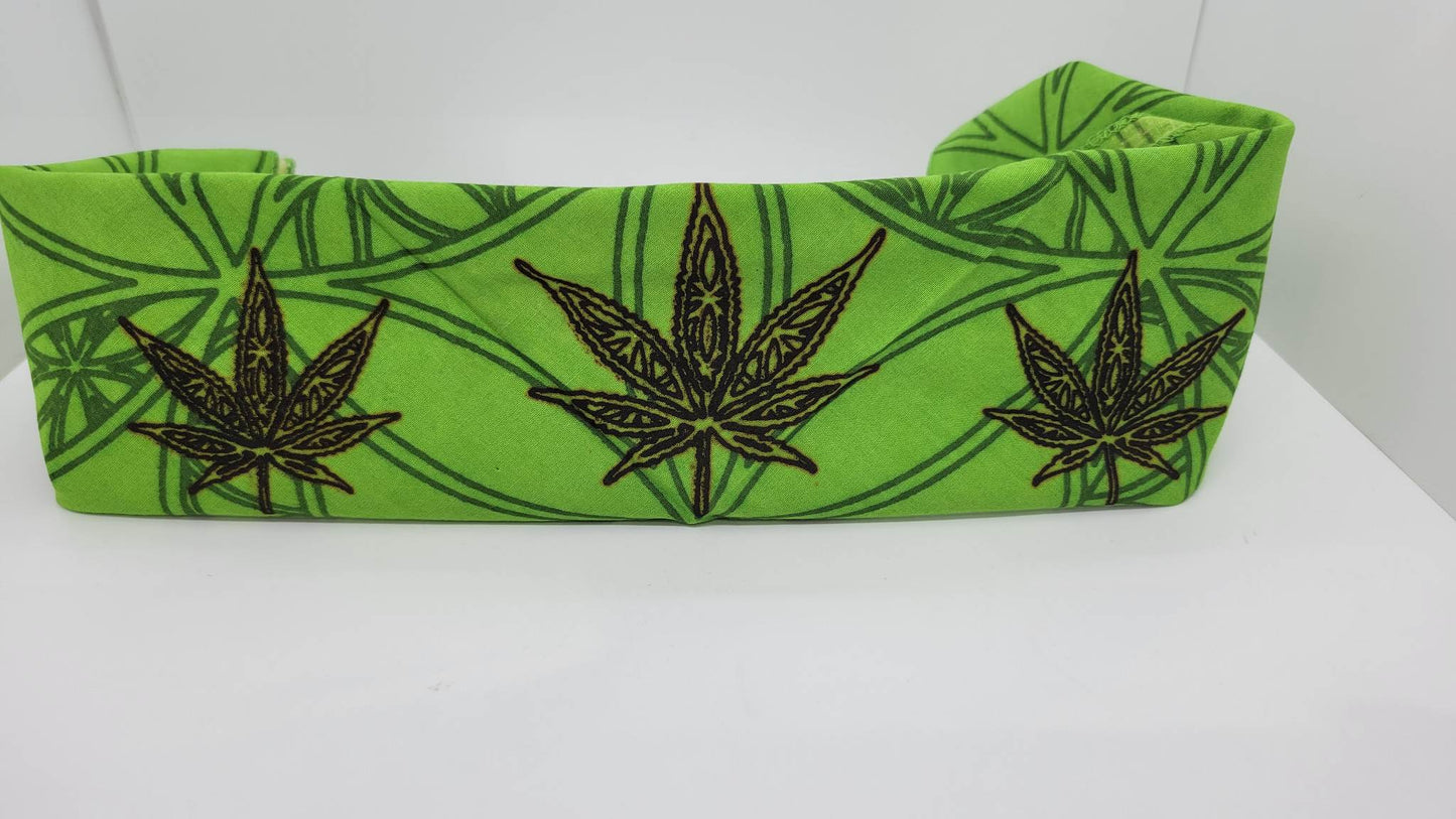 Plain Green Pot Bandana (Sku8245)