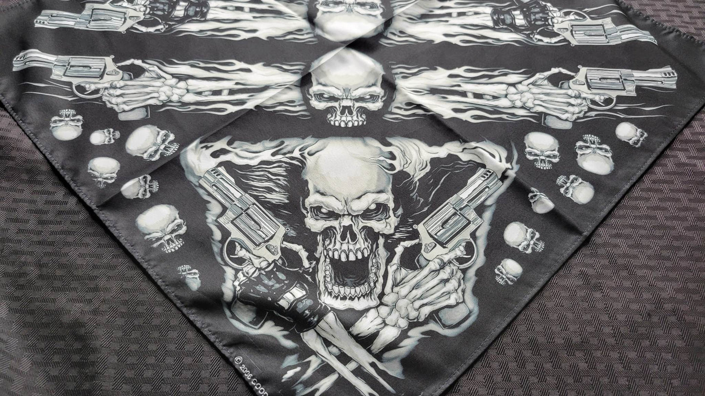Plain Flame Skull Bandana (Sku8261)