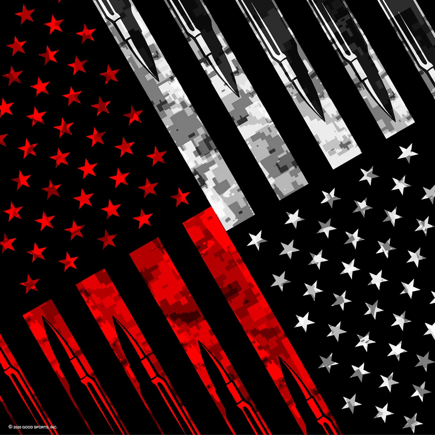 Plain Bullet Flag Bandana (Sku8263)