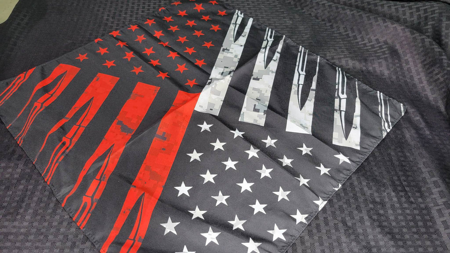 Plain Bullet Flag Bandana (Sku8263)