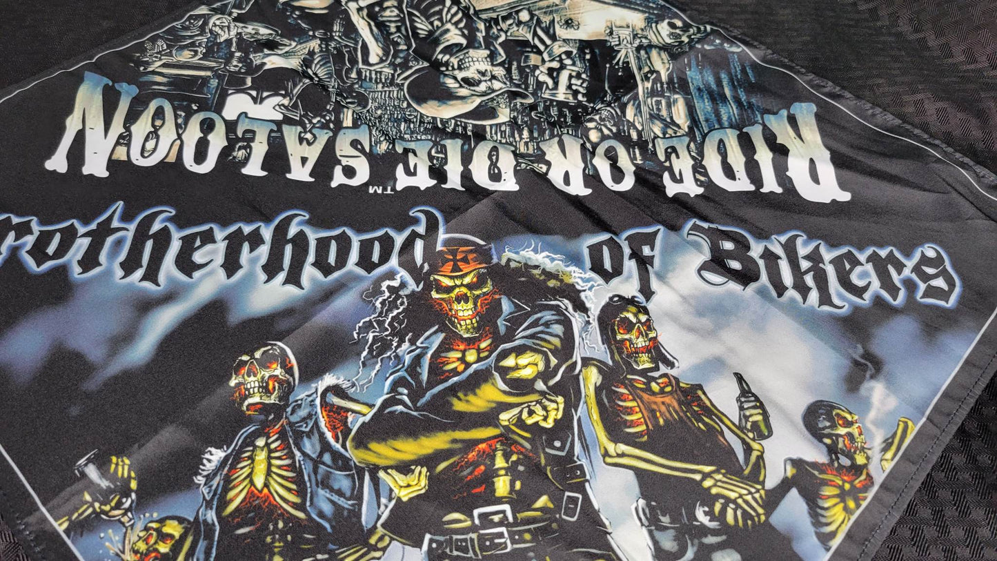 Plain Ride or Die Saloon Bandana (Sku8266)