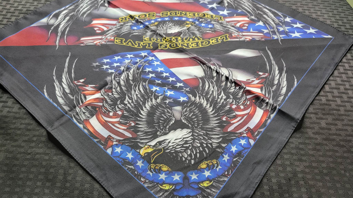 Plain Legends Live Where Legends Soar Bandana (Sku8268)