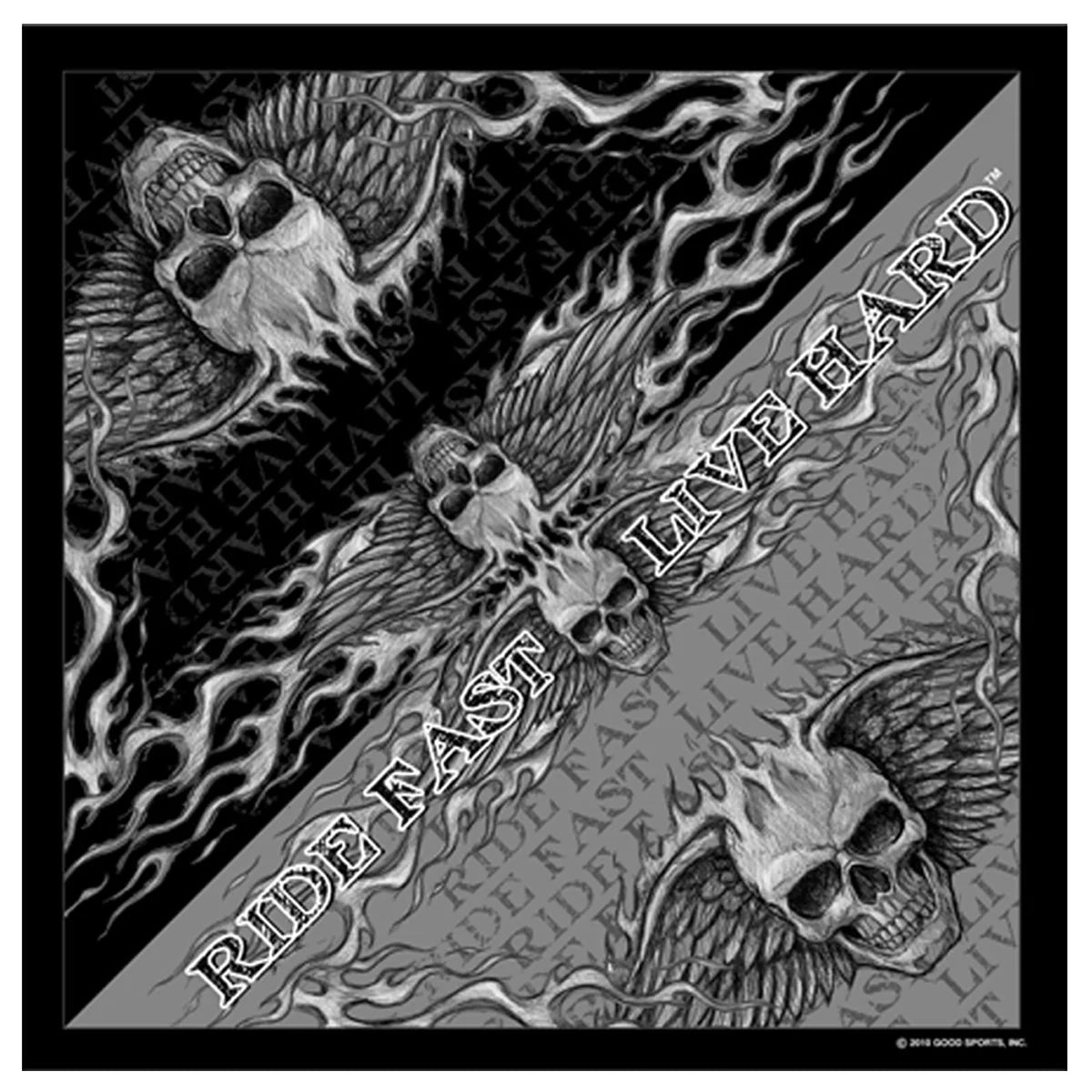 Plain Flame Skull Bandana (Sku8272)