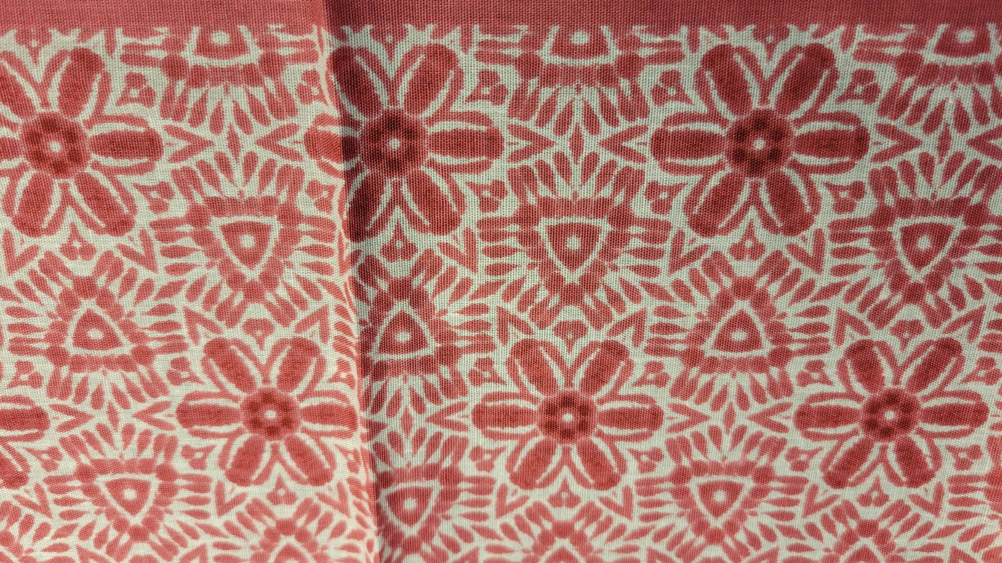 Plain Pink Flowers Bandana (Sku8280)