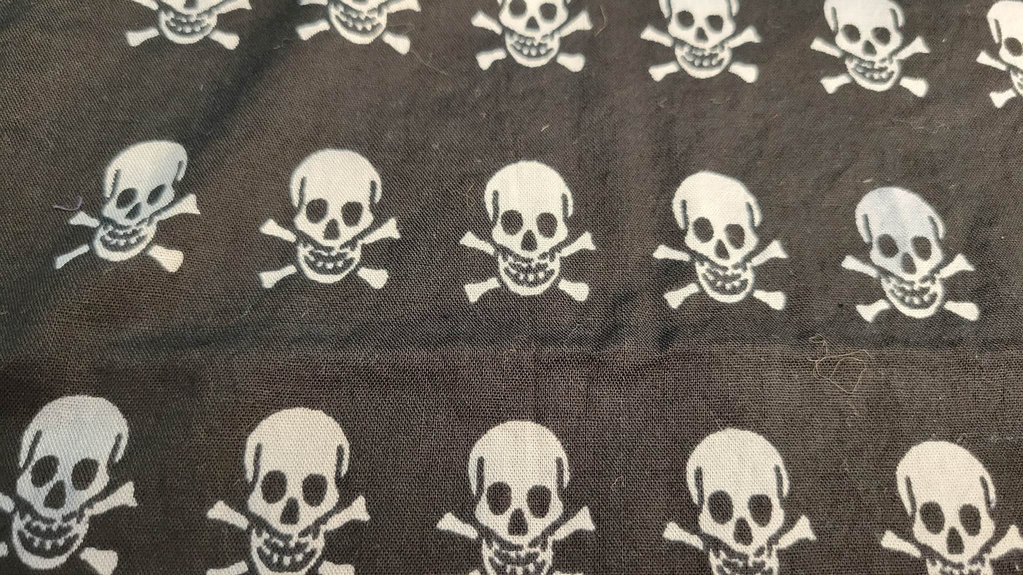 Plain Skull and Cross Bones Bandana (Sku8281)