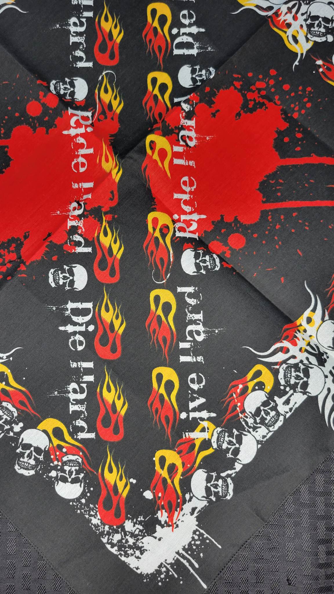 Plain Live Hard Ride Hard Die Hard Bandana (Sku8282)