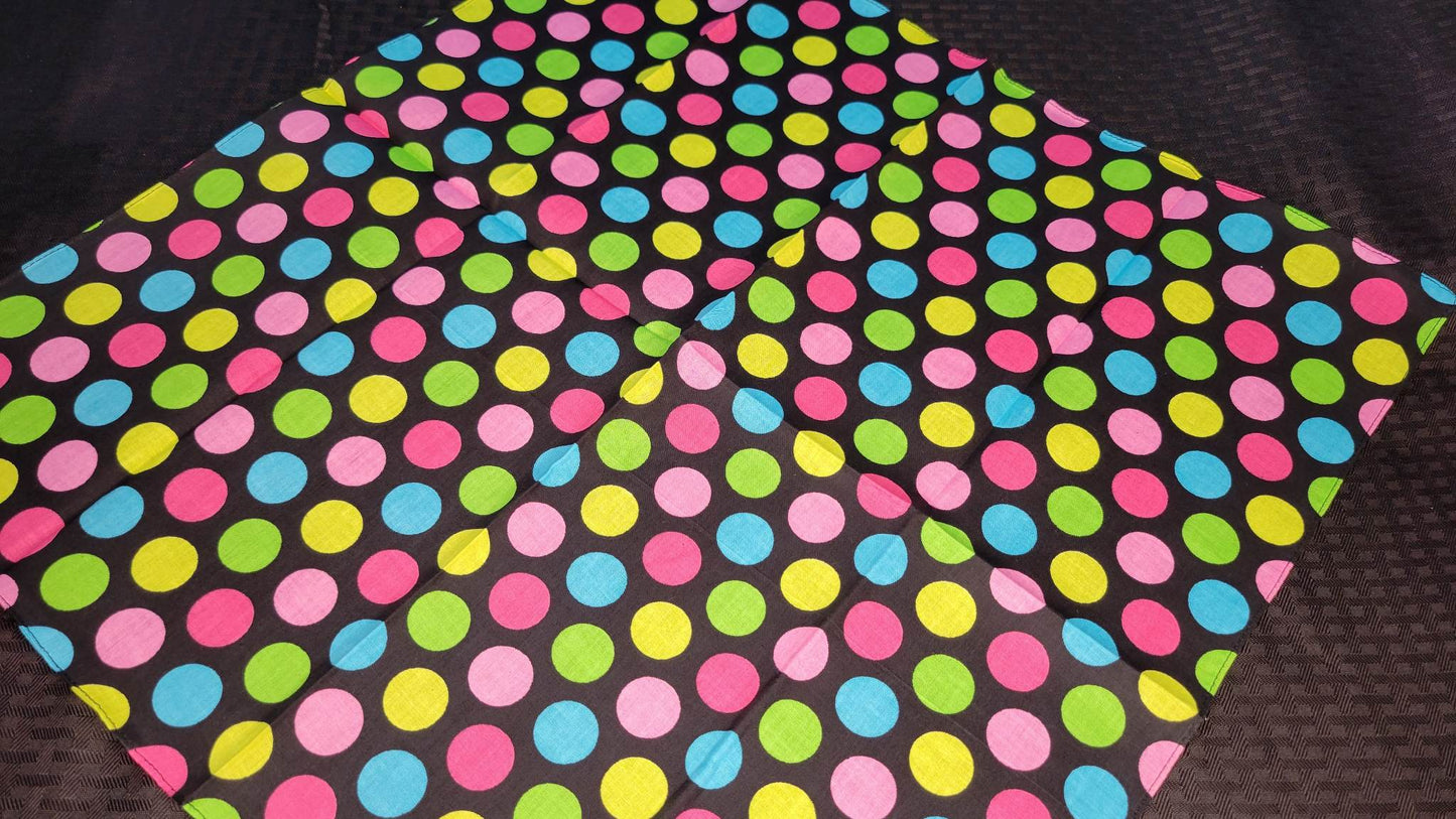Plain Bright Polka Dots Bandana (Sku8284)