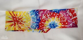 Paint Splatter Bandana with Diamond Clear Austrian Crystals (Sku9954)