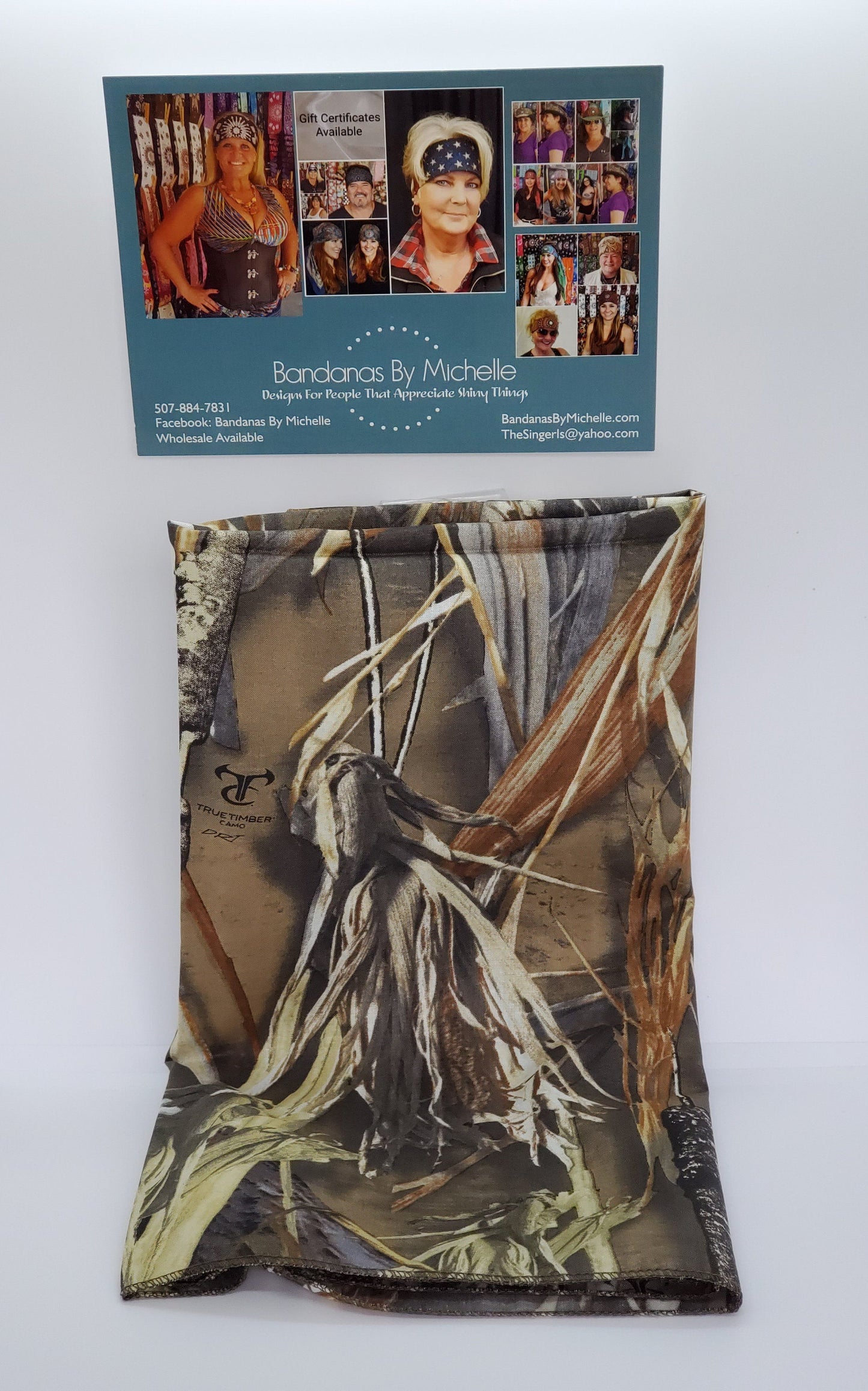 True Timber Camo Large Plain Bandana (sku8247)