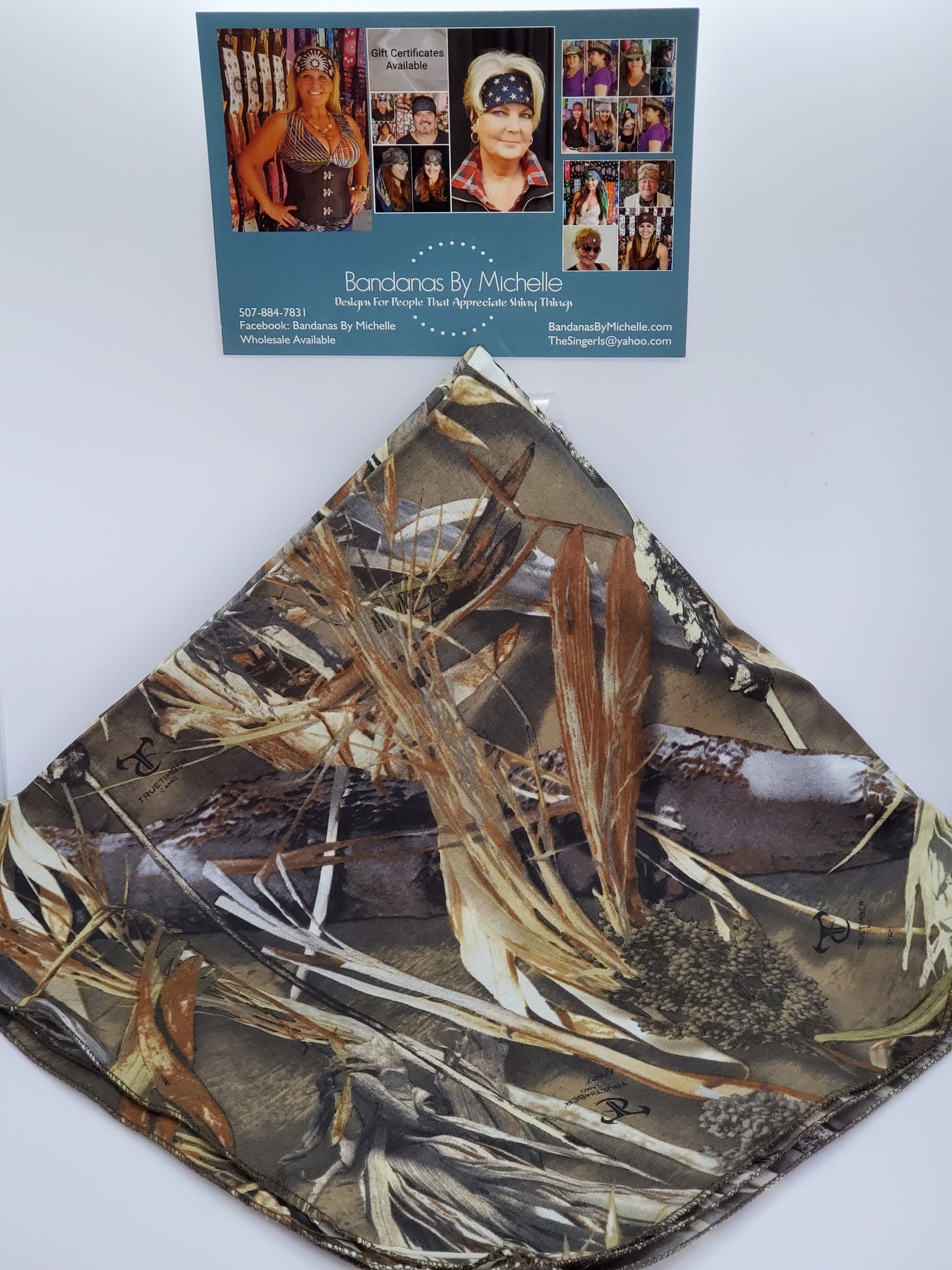 True Timber Camo Large Plain Bandana (sku8247)